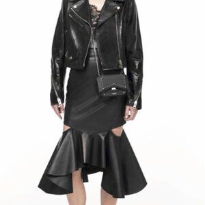 Givenchy Cutout Ruffled Wool Midi Skirt Sz. 40 *EUC* MSRP: $2,425+tax